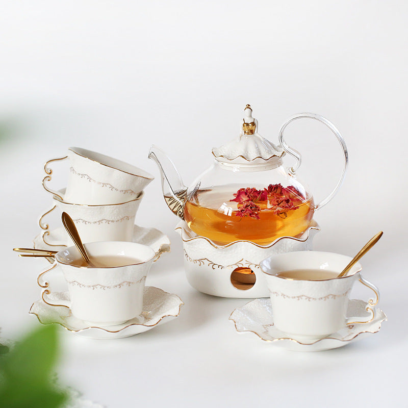 Afternoon Tea Set Ceramic British Flowering Tea Cup Set