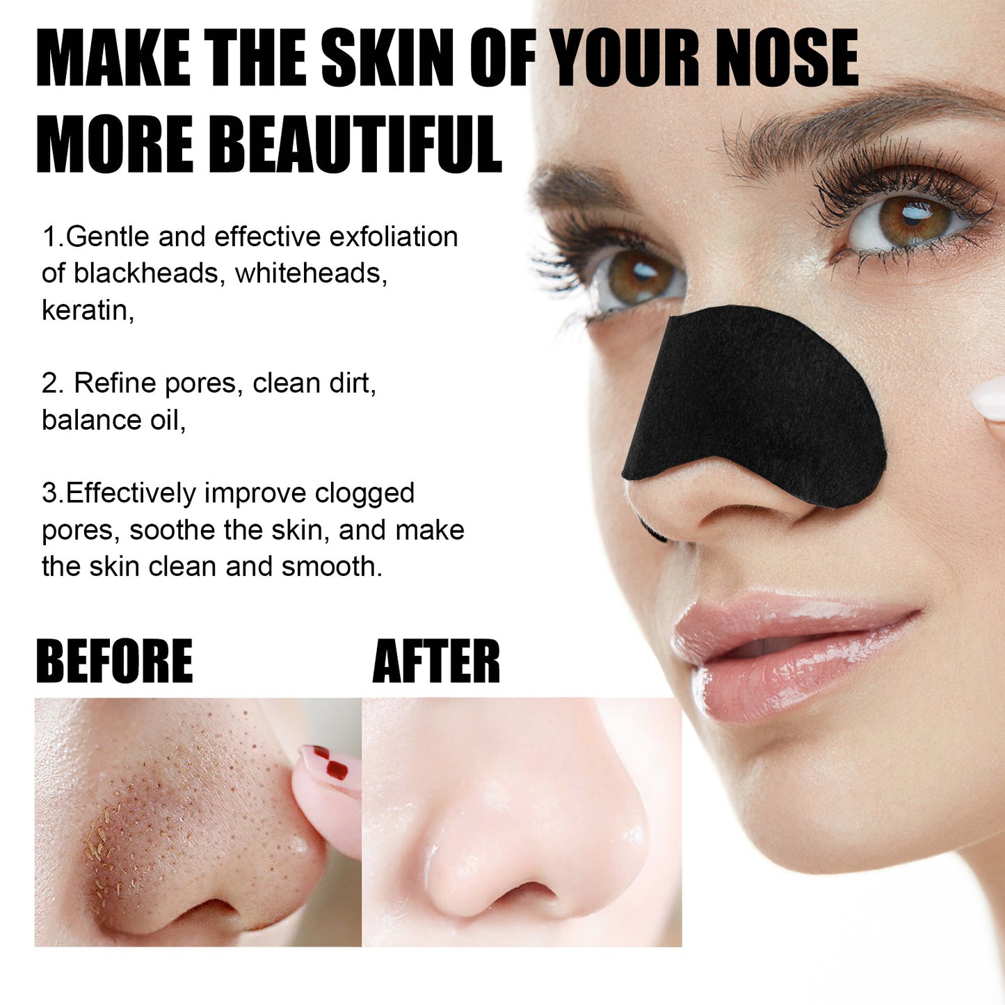 Bamboo Charcoal Blackhead Removing Strip